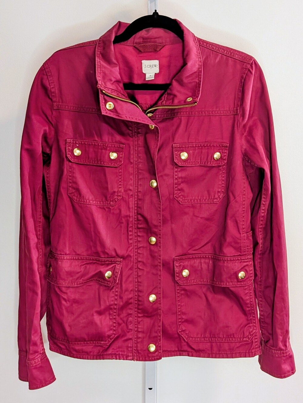 J. Crew Downtown Field Jacket - Burgundy - Picture 3 of 5
